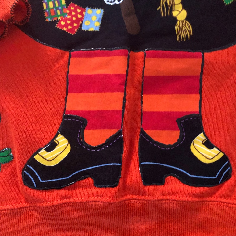 Vintage Jerzees Halloween Witch Cat Crewneck Sweatshirt - Picture 6 of 11